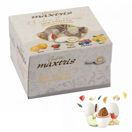 Confetti Maxtris Dolce evento con mandorla alla frutta bianchi 500 gr Maxtris