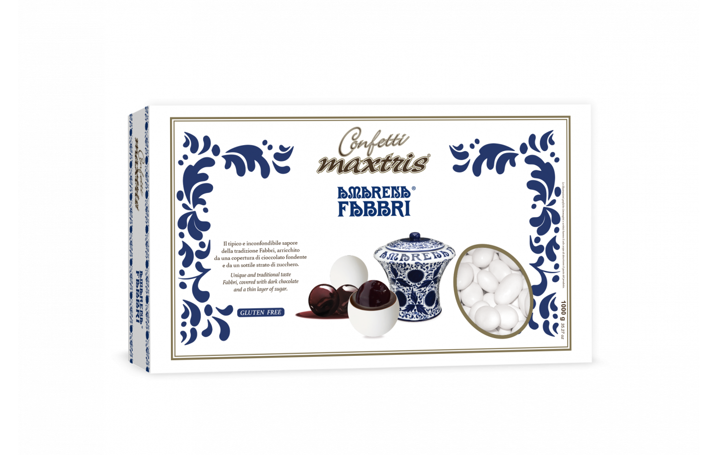 Confetti Maxtris Amarena Fabbri bianchi 1kg