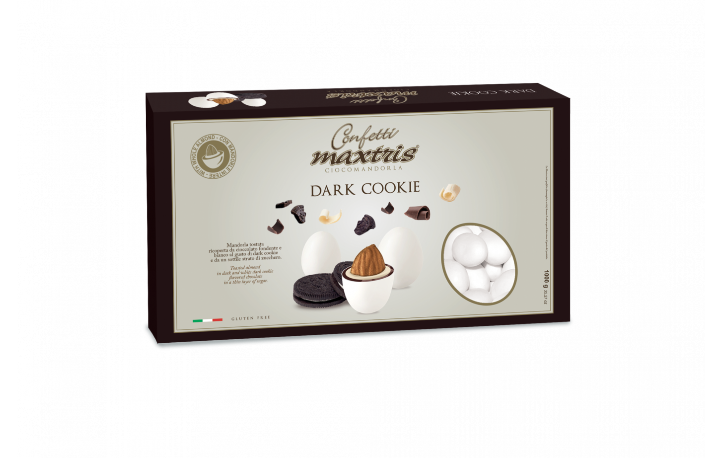 Confetti Maxtris cioccomandorla dark cookie 1 kg Maxtris