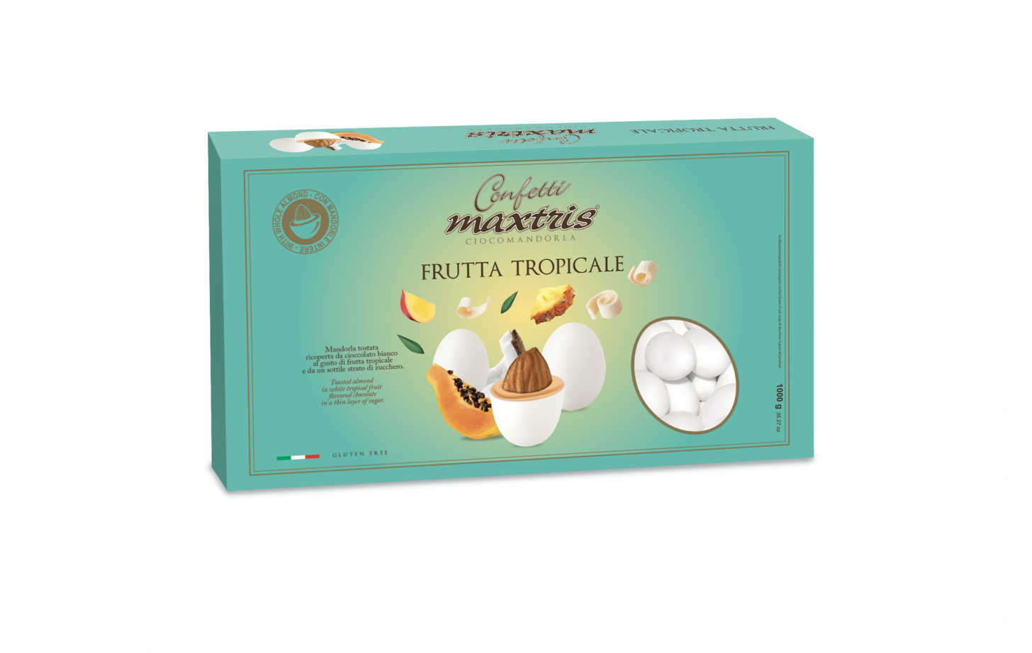 Confetti Maxtris cioccomandorla frutta tropicale 1 kg Maxtris